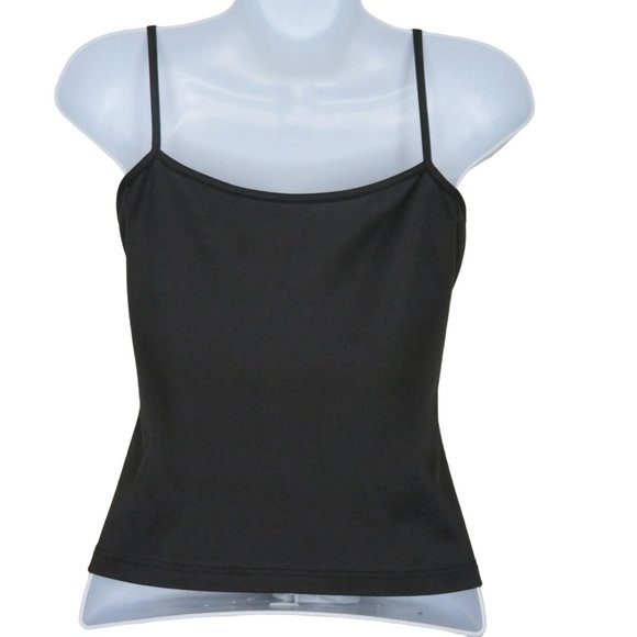Unbranded Tops Womens Black Cami Tank Top Shell S Stretch Polyester